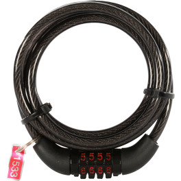 Oxc Cable Antirrobo Combi Negro 6mm X 1.5m