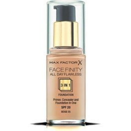 Max Factor Facefinity All Day Flawless 3 In 1 Foundation 55-beige Mujer